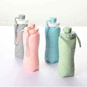 600ml Folding Silicone Water Bottle